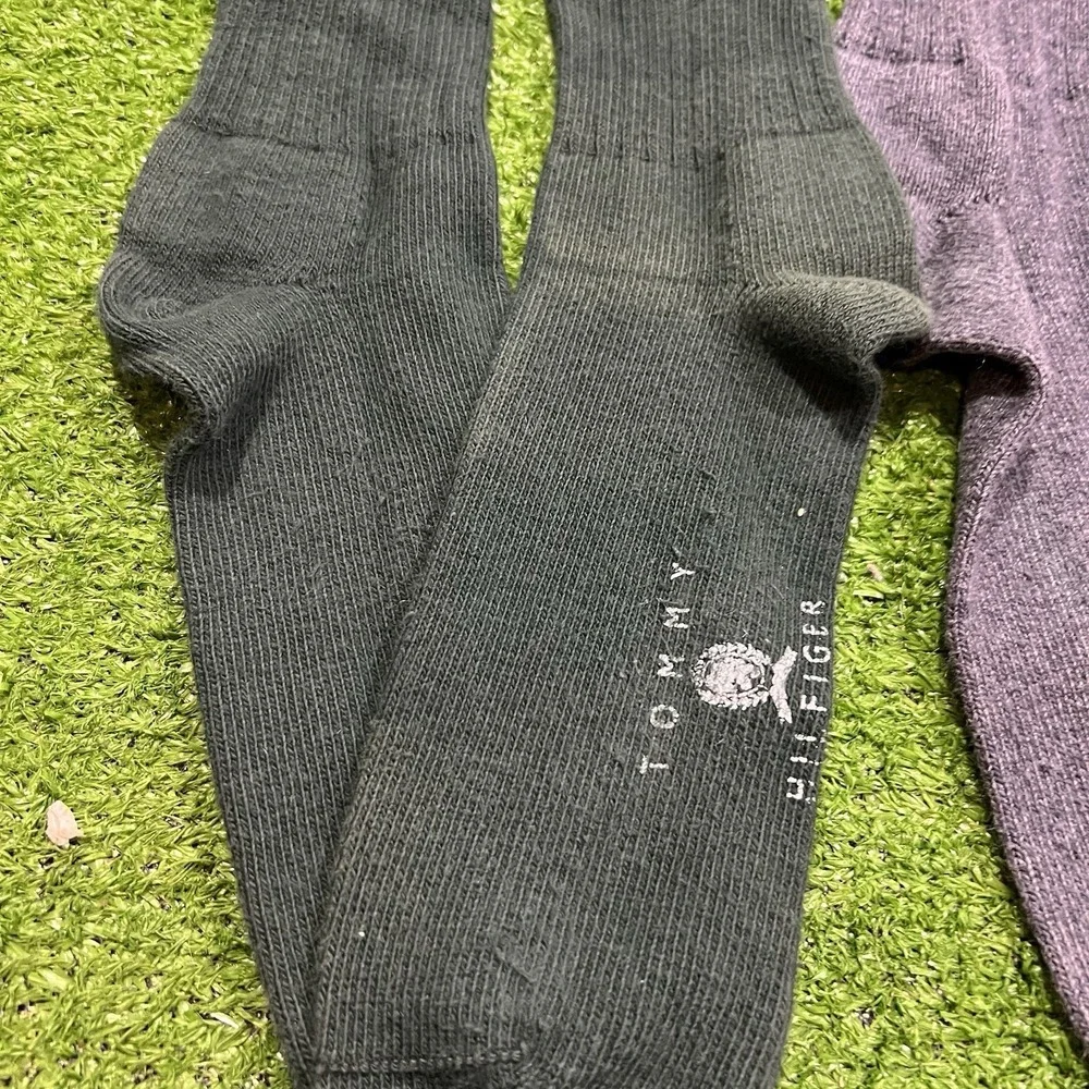 vintage tommy hilfiger dress sock (3) Casual Crew Socks Tommy Shield Logo 80s